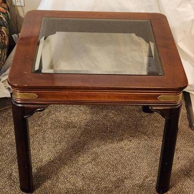 Beveled Glass Table