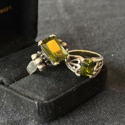 Duo Of Peridot Rings 