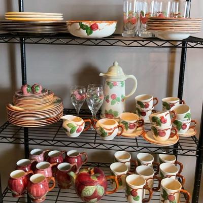 Collection Of Apple Franciscan Dinnerware And More