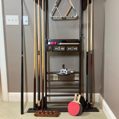 Billiards Accessories And Wall Rack 