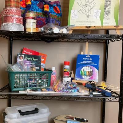 Large Assortment of Art, Craft, and Drawing Supplies