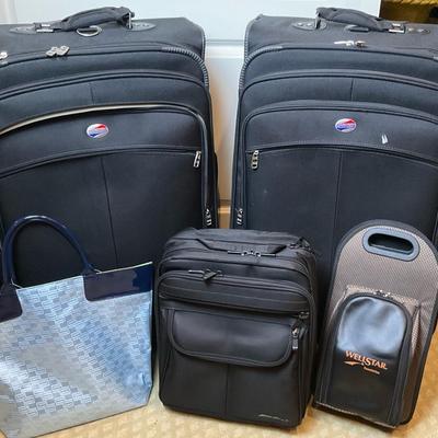 American Tourist Luggage With Eddie Bauer Backpack