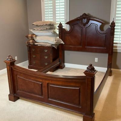 Beautiful Bedroom Frame and Nightstand