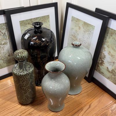 Decorative Vases and Framed Prints Collection