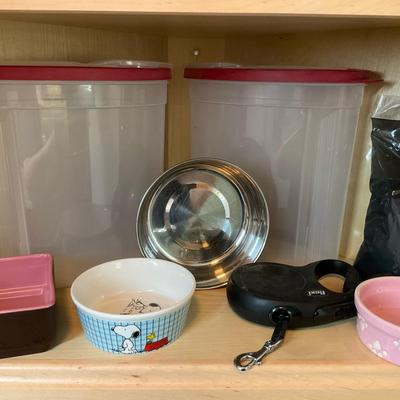 Pet Feeding and Storage Essentials Lot
