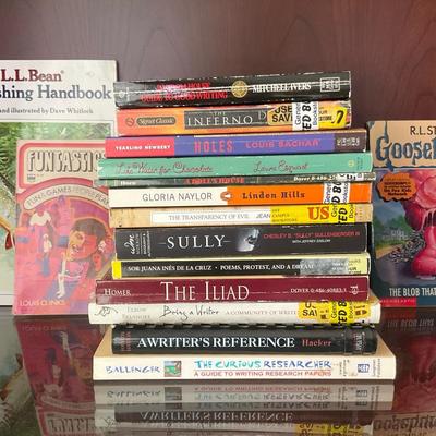 Assortment of Fiction, Educational, and Hobby Books