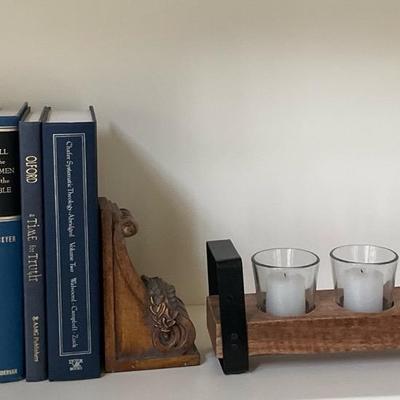 Bible And Theology Books With Beautiful Book Ends 