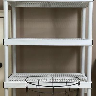 Shelving and Basket for Storage Needs