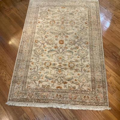 Traditional Area Rug with Floral Motif