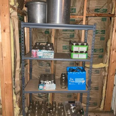 Canning Pots And Supplies Including Mason Jars 