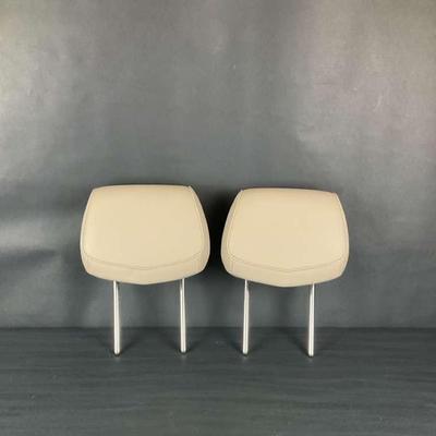 Pair of Beige Car Headrests