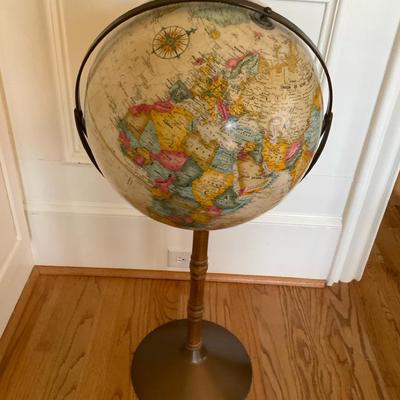 Vintage Floor Globe 