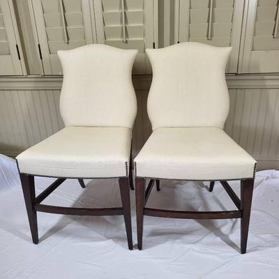 Pair of Upholstered Dining or Accent Chairs