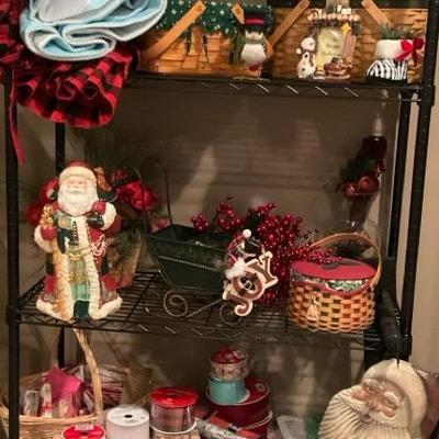 Huge Assortment Of Holiday Decorations, Bags, Wrapping Paper And More