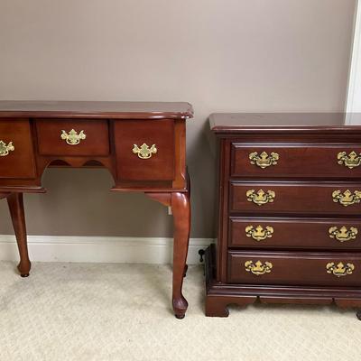 Cherry Vanity and Chest of Drawers