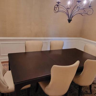 Dining Table w/6 Upholstered Chairs