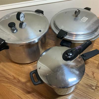 Aluminum Pressure Cooker Trio