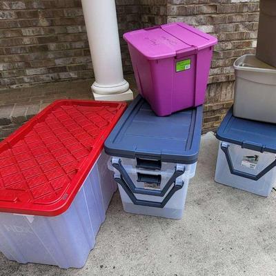 Lot Of Large Storage Containers 
