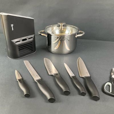 Randalily Kitchen Knife Set And Cooking Pot 