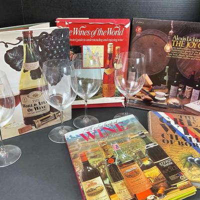 Wine Lover’s Bundle: Glassware & Collectible Books