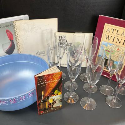 Wine & Celebration Set: Books, Flutes, and More