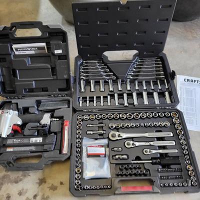 Craftsman Mechanics Tool Set & Porter Cable Brad Nailer