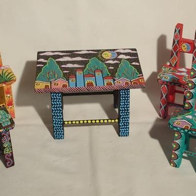 Francisco Sosa Gutierrez Wood Chair Miniatures 