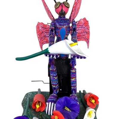 MIPE204 Mexican Artist Jesus Sosa Calvo Wood Sculpture 