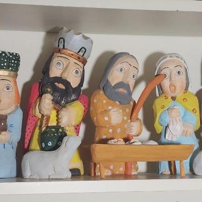 Carved Polish Figurines Sculptures 