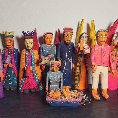 OAXACAN Wood Nativity 