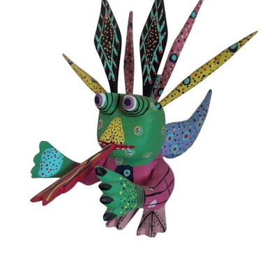Handpainted Wooden Figure Signed By Francisco Sosa Gutierrez Alebrijes
