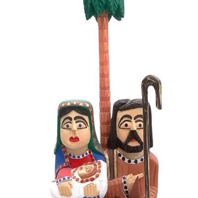 “Holy Family” Folk Art Sculpture 