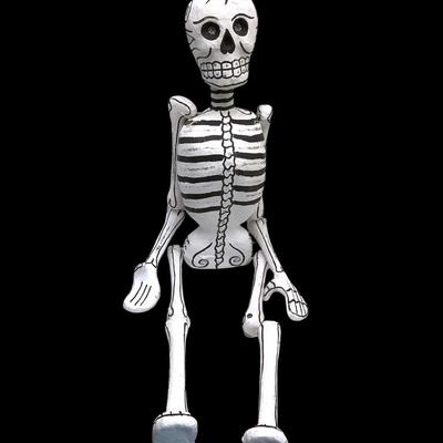 MIPE201 Paper Mache Day Of The Dead Hanging Skeleton 