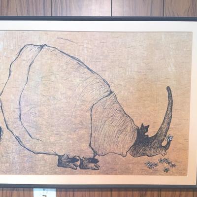 Dino Kotopoulis Rhinoceros Print 