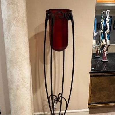 Very tall candle holders x 2