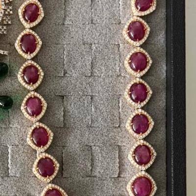 Ruby and Diamond Necklace