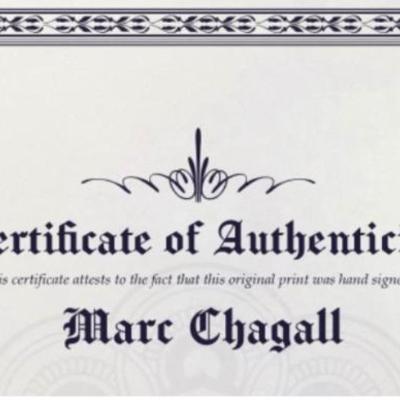 Chagall cert