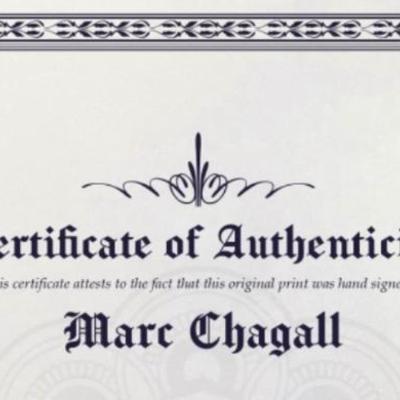 Chagall Cert