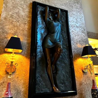 Life Size Sculpture.  Retail 10k