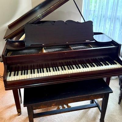 Sale Photo Thumbnail #1: Chickering Quarter Grand Piano (scale 122) 