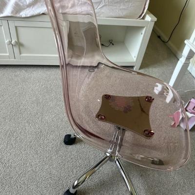 Acrylic rose pink chair