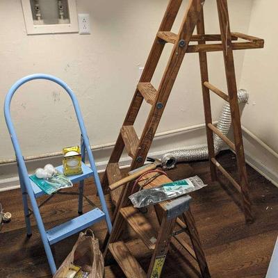 2 Ladders And A Step Stool