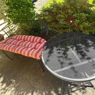 Patio bench & table 
