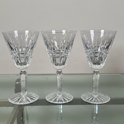 (3pc) Waterford Crystal - Water Goblets | Vintage (mid 20th c.) Waterford Crystal "Glenmore" pattern water goblet/drinking...