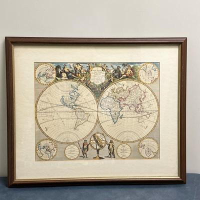 After John Senex (English, 1678–1740) Print - "A New Map of the World" | Print of "A New Map of the World" by John...