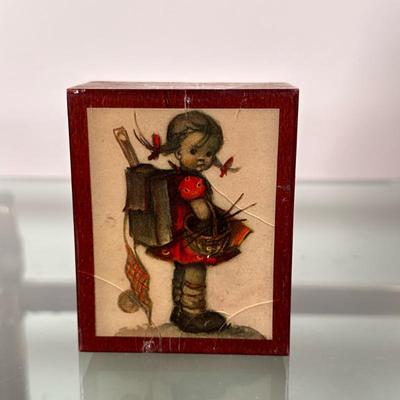 Goebel Hummel Music Box - "Love Story" | Goebel Hummel "Love Story" music/trinket box featuring artwork of a young...