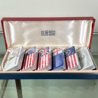 Playing Cards - "1776-1976 U.S. Flags" | Vintage "1776-1976" U.S. flags bicentennial playing cards, with six...
