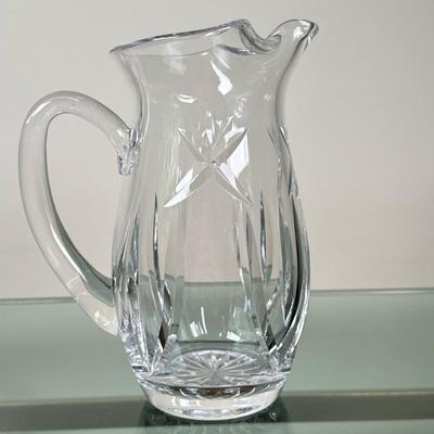 Waterford Crystal - Juice Pitcher | Waterford Crystal cocktail/juice pitcher with ice lip. - h. 7.5 x w. 6 in

