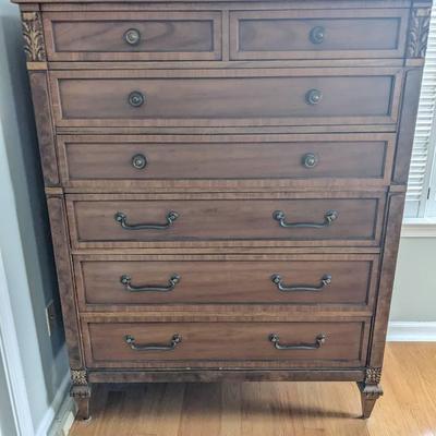 Kent Coffey "Lauria" 7-Drawer Highboy with Lock