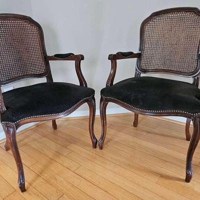 Cane-back Armchairs - Late 19th century